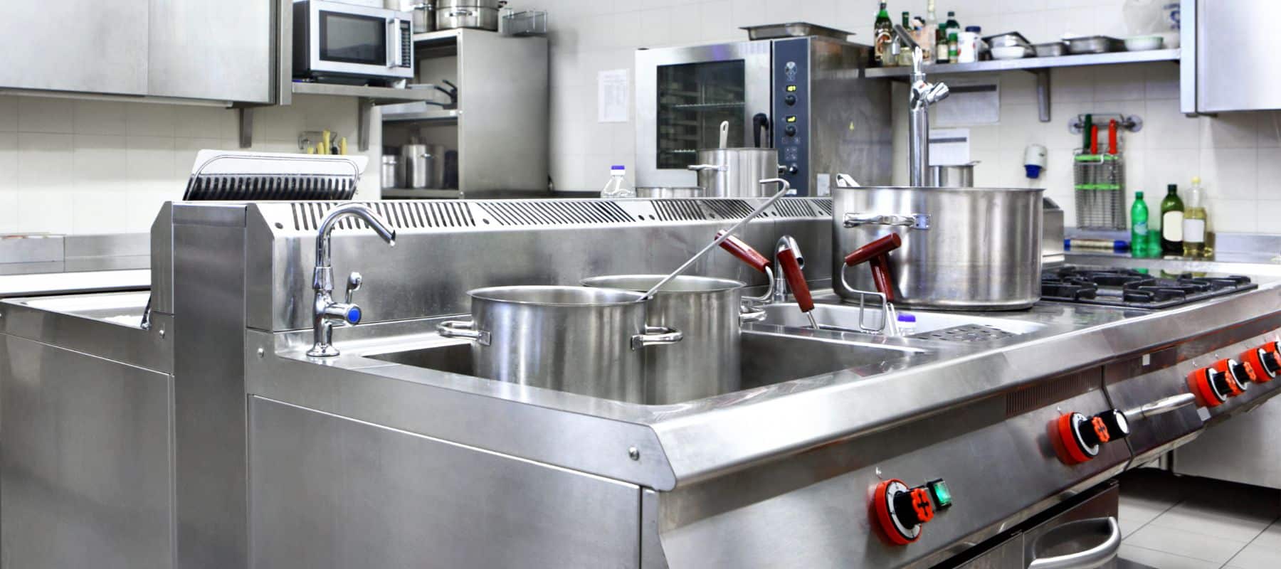 commercial kitchen with kinetico products